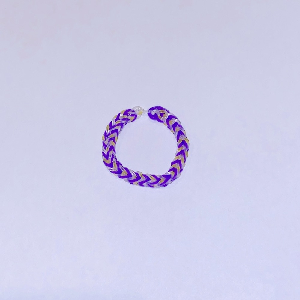 Hand Crafted Rubber Band Bracelet Fishtail Pattern